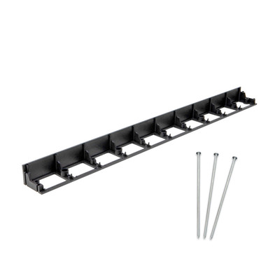 bepco Rasenkante - 10er Set ( 100cm, Schwarz) - Pflasterkante mit Erdankern
