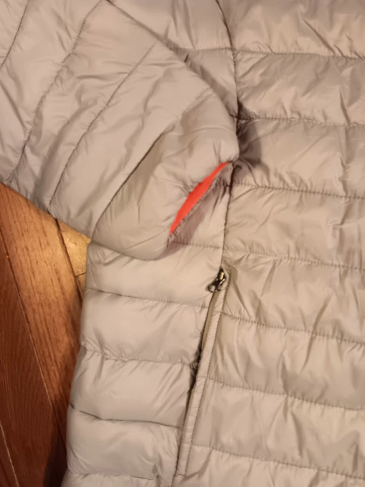Jaqueta acolchoada Xersion masculina leve tamanho grande cinza nova com etiquetas  - Imagem 2 de 4