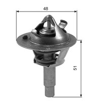 Gates Thermostat KüHlmittel TH38490G1 FüR Mercedes CLK SLK CLC Klasse S204 CL203