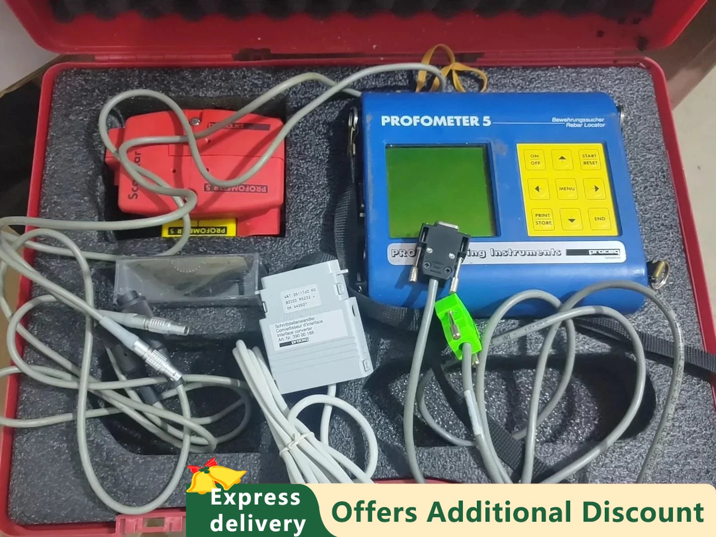 1PC Used Proceq Profometer5 by Fedex or DHL P2518D YL