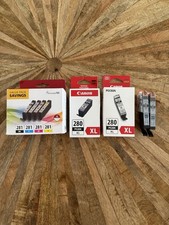 Canon Genuine PIXMA Ink 280XL PG Black 281XL CMYK Value Pack