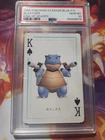1998 Pokemon Stadium Blue Version Blastoise King of Spades Playing Cards PSA 10