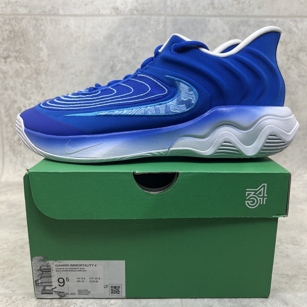 Nike Giannis Immortality Size Mens Basketball Shoes Blue FQ3680-400  NEW