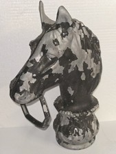 Vintage Cast Aluminum Horse Head Hitching Post Topper ORNATE designs