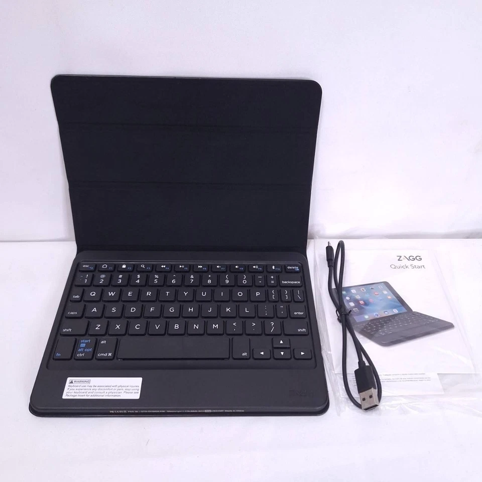 ZAGG Messenger Universal 8" Wireless Bluetooth Keyboard Stand for Ipad Android - Image 2 of 4