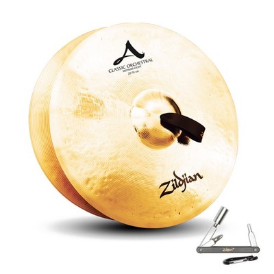 Zildjian A0767 20'' Classic Orchestral Selection Medium Light Pair Hand Cymbals