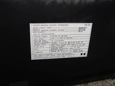 1986-87 Kawasaki ZX1000 ZX 1000 Ninja Rear Fender Plastic 35023