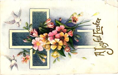 Vintage Postcard- A Joyful Easter
