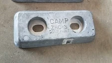 Camp ZHC-3 Zinc Salt Water Plates For Hull Bolt On Dim 6-1/4L x 2-3/4Wx3/4 Boat