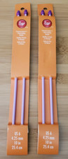 2 Packs Boye Perfection Points Plastic Knitting Needles US 6 4.25mm 10" 25.4cm