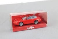 Herpa Modellauto Porsche 996 Cabrio Rot 022552 Neu Nos Ovp H0 1:87
