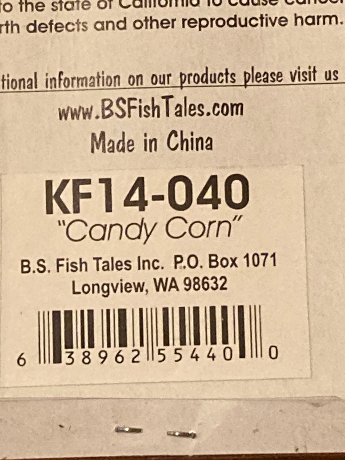 Brads Killer Fish KF14 K14 ( CANDY CORN ) Salmon Lure Plug NEW (Like