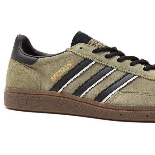 Men 10UK adidas Spezial Handball Focus Olive Black Logo Retro Sneakers Trainers - Picture 2 of 5