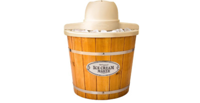 Old Fashion Ice Cream Maker Electric Machine Frozen Yogurt Vintage Style 4 Quart