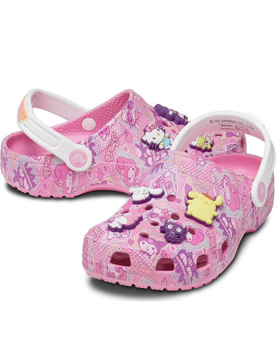 Crocs Classic Hello Kitty and Friends Pink/White Clogs Men’s Size 11 Hello Kitty® & Friends Crocs Classic Clog - White | Journeys main image 4
