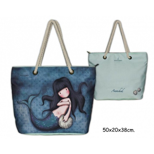 SANTORO GORJUSS BORSA MARE SANTORO IN CORDURA CON ZIP E MANICI IN CORDA  AWASHED | eBay