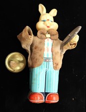 Vintage Wind Up Musical Bunny Japan Toy Parts Repair