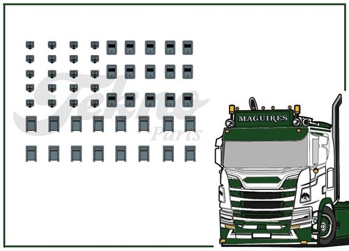 Tekno | 88556 Fasteners 'WaterDecal' Set 1:50 Scale