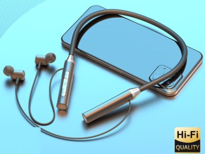 Nackenbügel Kabellos Bluetooth Kopfhörer In-Ear Ohrhörer Sport Gym Samsung Apple