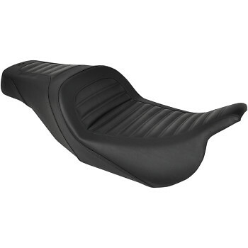 SADDLEMEN 0801-1013 808-07B-161 Slim Roll & Pleat Seat - Black