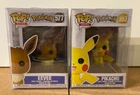 Funko Pop Pokemon Eevee and Pikachu 577 & 353 + protector