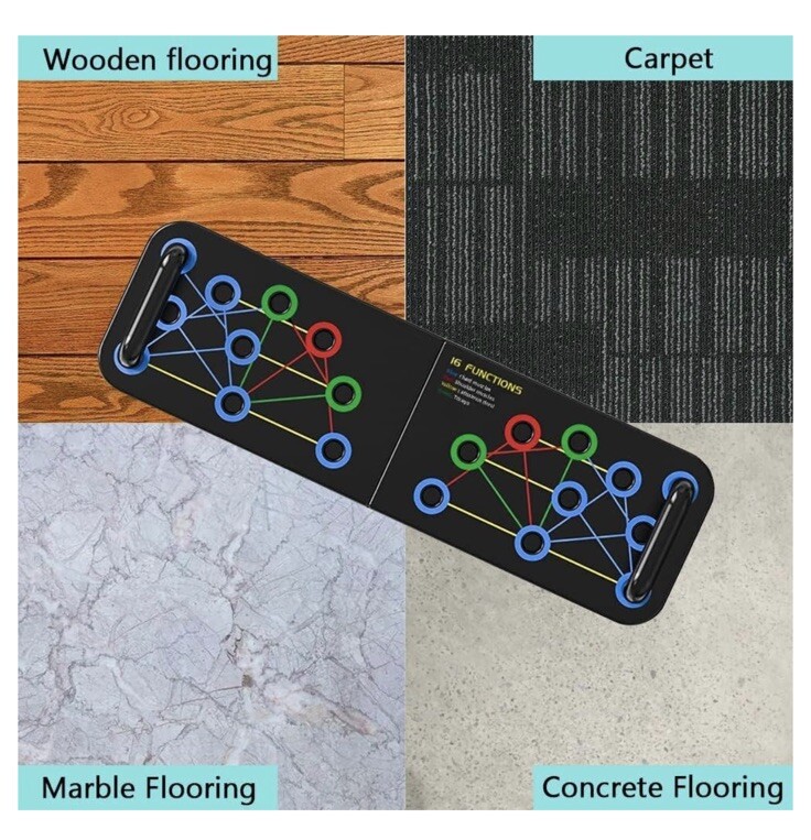 Push up Board Multi-Function Pushup Bars Handles Portable Foldable Workout