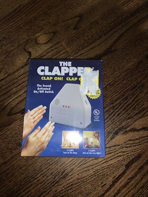 THE CLAPPER Clap On! Clap Off! The Sound Activated On/Off Switch 2009 New