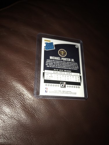 2018-19 Panini Donruss Optik Michael Porter Jr RC #182 bewertet Rookie NM/MT+ - Bild 4 von 5