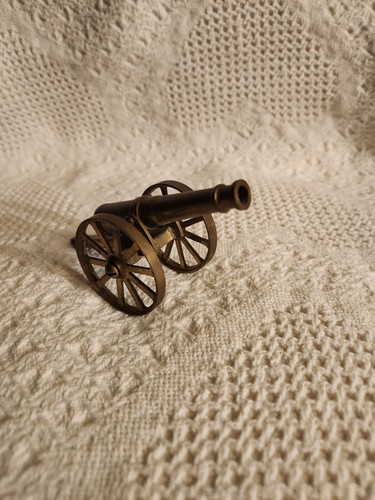 Small Brass Firecracker Cannon Nice Condition
