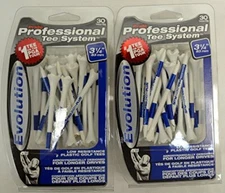 Pride Performance PTS 3 1/4" tees, 30 count pack, 2-PACK SPECIAL, new