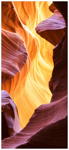 Affiche de porte papier peint de porte 93 x 205 cm - canyon en grès Arizona Antelope Canyon - Photo 1/4