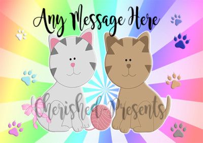 personalised cat food mat