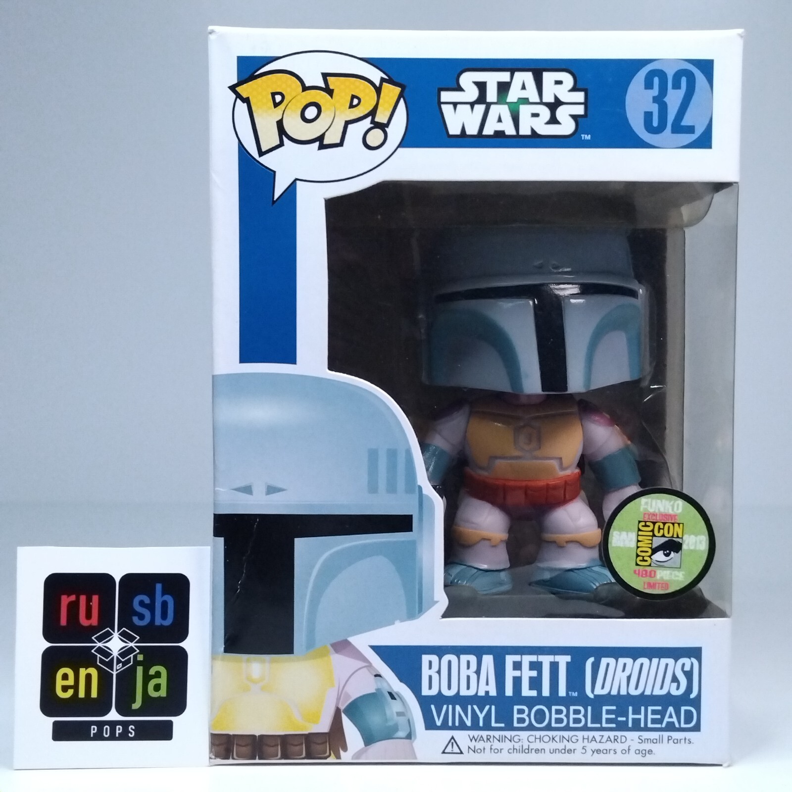 Funko Pop! Droides Boba Fett Star Wars Blue Box Sdcc 480 Piezas #32