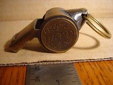 LAPD Los Angeles Police Deptment  714 Solid Brass Whistle 