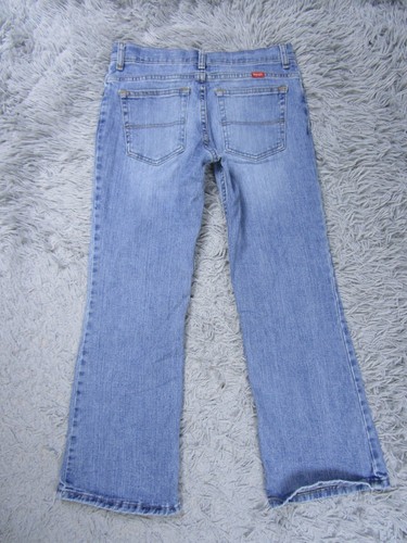 Wrangler Jeans Boys 12 Bootcut Husky Relaxed Medium Washed Blue Cowboy Denim - Picture 2 of 10