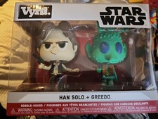 NEW Funko Vynl. Star Wars Han Solo & Greedo Vinyl Figure Set Bobbleheads