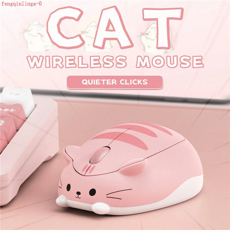 Akko Cartoon Cat 2.4G Wireless Mouse Mute Laptop PC Gaming Mouse Gift for Office - Image 4 of 4