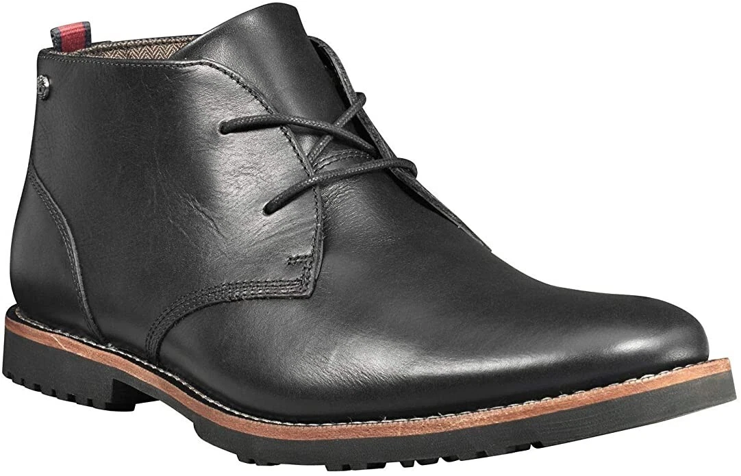 Timberland N1291 Men s Black Richdale Leather Chukka Boots Size US