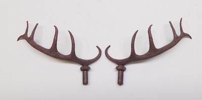 Cuckoo Clock Deer Antlers Hunter Case 5'' Length Stag Set of 2 MADE IN GERMANY