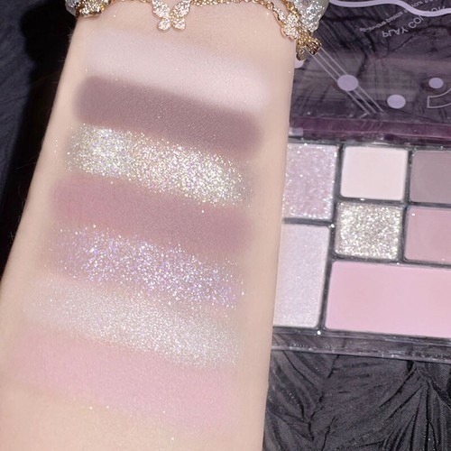 ✹7 Color Eyeshadow Palette Mixed Matte Nude Face Highlighter Shimmer Pearlescent - Picture 13 of 20