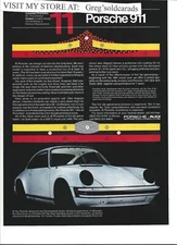 Original 1981 Porsche 911 vintage print ad:  # 11 in a series of ads