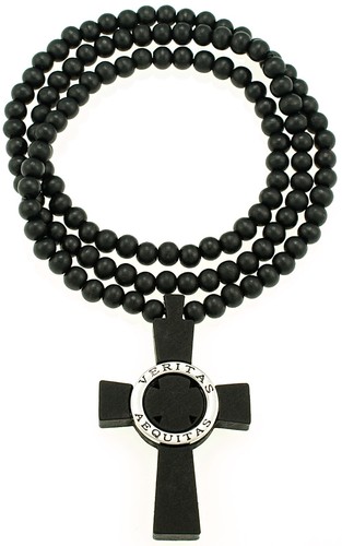 Nuevo Collar Colgante de Madera Veritas Aequitas Verdad y Justicia 36 Inchas - Imagen 6 de 9