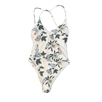 Shein One Piece Size L Large Bathing Suit Swimsuit Floral Strappy