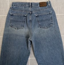 Vintage Calvin Klein Jeans Women 5 26x30 Blue Logo Easy Fit Button Fly 90s Y2K