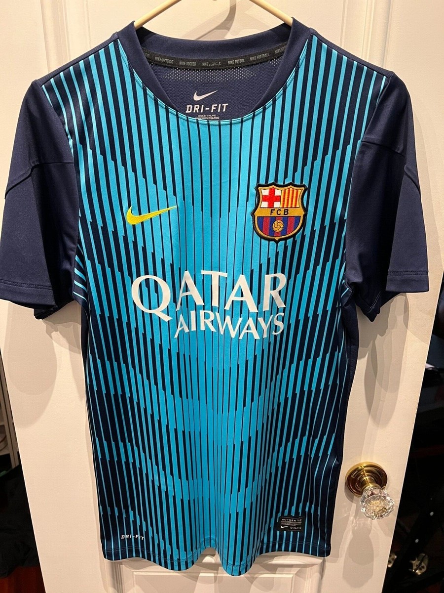 Nike Barcelona 2014-15 Pre-Match Training Shirt Jersey Size Small