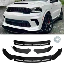 For Dodge Durango SRT GT Front Bumper Lip Splitter Spoiler Glossy Black