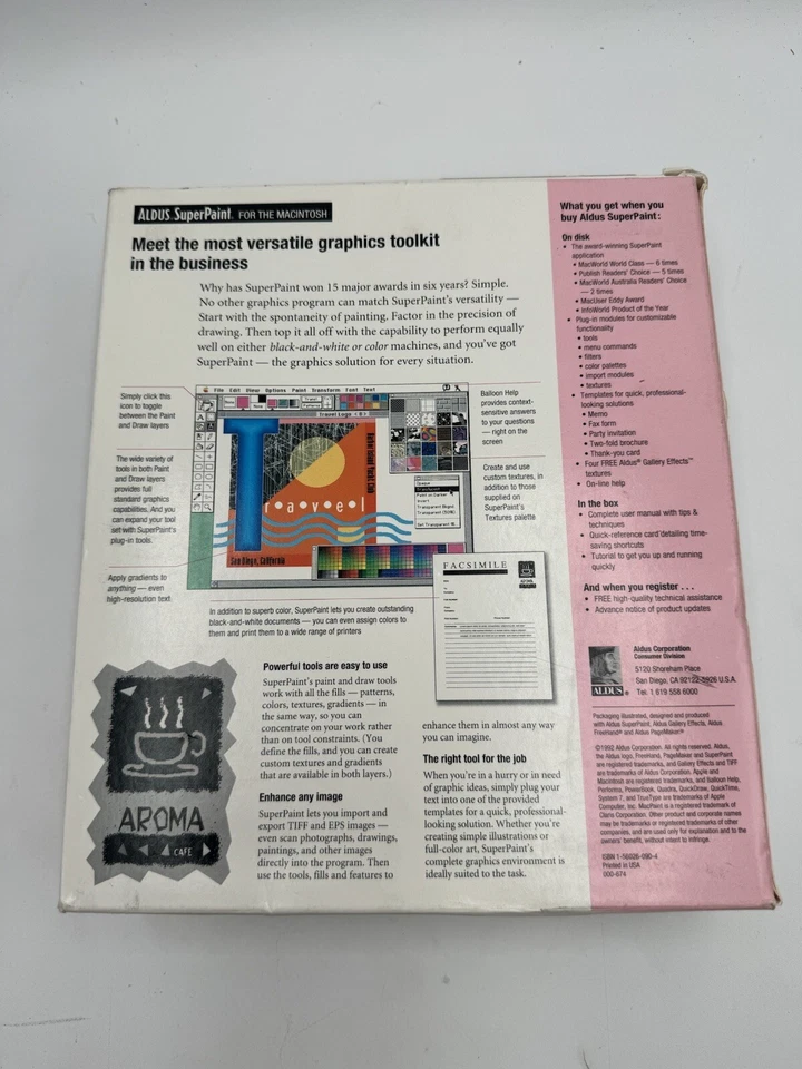 SuperPaint Silicon Beach Software Apple Macintosh Vintage - Image 2 of 3