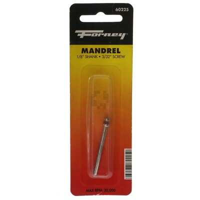 Forney Industries 60225 Mandrel Assembly, 1/8'' Shank, 3/32'' Screw