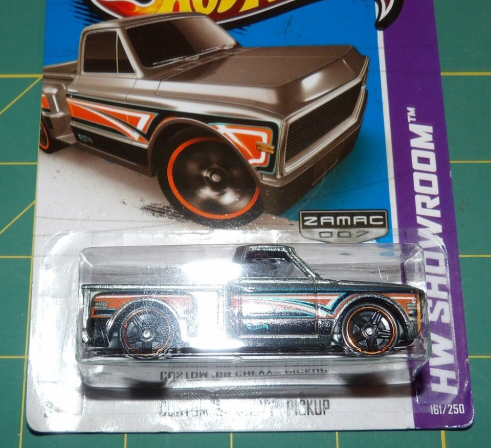 Lot of 3 2013 Hot Wheels ZAMAC '12 Camaro ZL1, '69 Chevy Pickup, 64