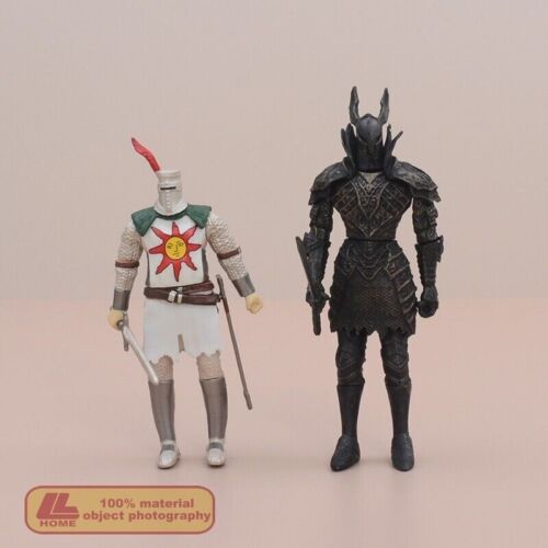 Game DS SOLAIRE OF ASTORA Sun Warrior Black Knight 2pcs Figure Toy Gift collect - Picture 1 of 11